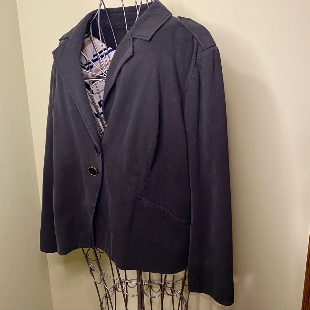 Chico's Black Two Button Blazer Jacket Chico's 4 … - image 5